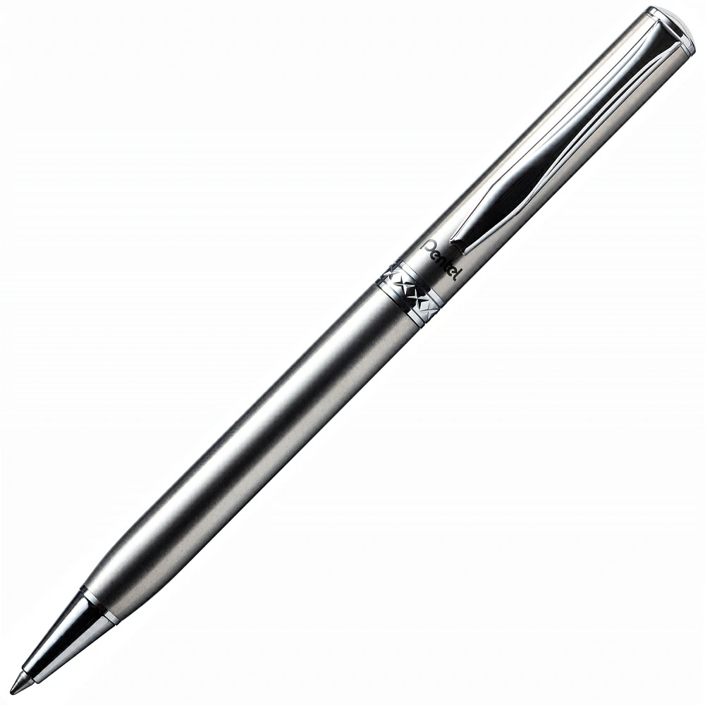 Pentel飛龍B810高級不鏽鋼原子筆 時尚銀