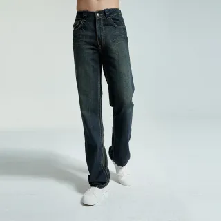 【BOBSON】男款中直筒牛仔褲(1706-77)