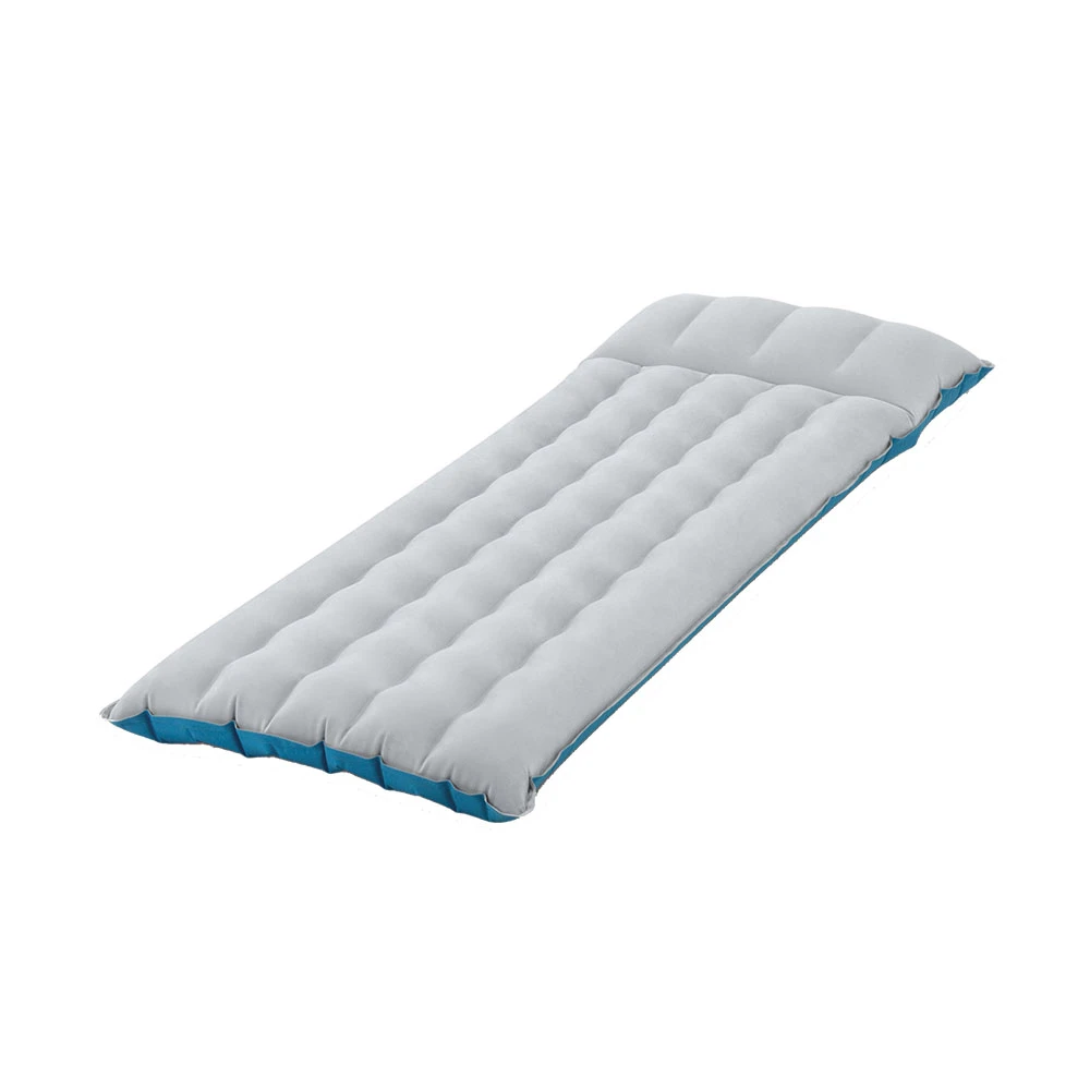 【INTEX】單人野營充氣床墊露營睡墊-寬67cm-灰藍色(67997)