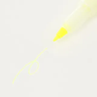 【MUJI 無印良品】附窗螢光筆/黃