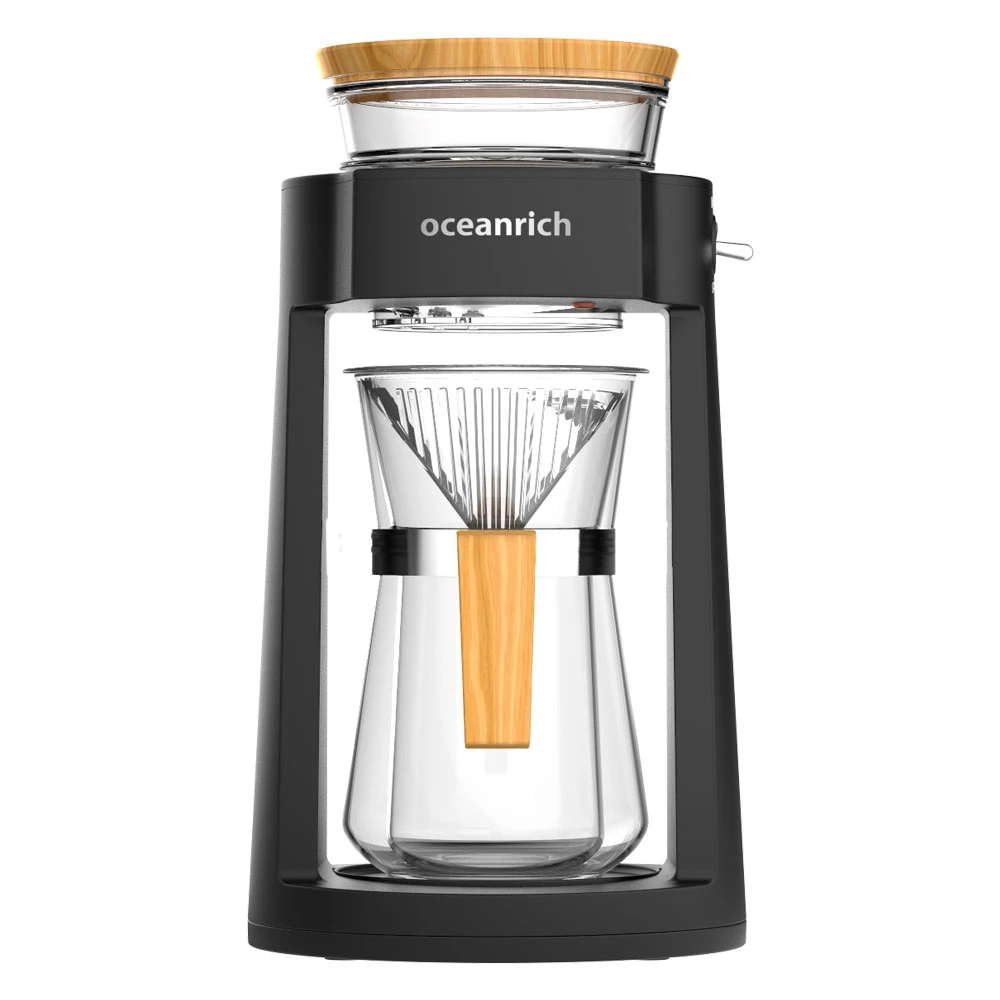 【Oceanrich歐新力奇】仿手沖旋轉咖啡機CR8350BD-霧黑款(適合中深焙咖啡-保固一年)