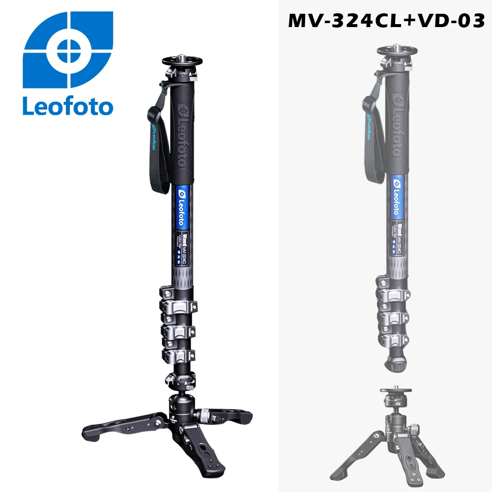MV-324CL+VD-03魔杖系列碳纖維加長單腳架(彩宣總代理)