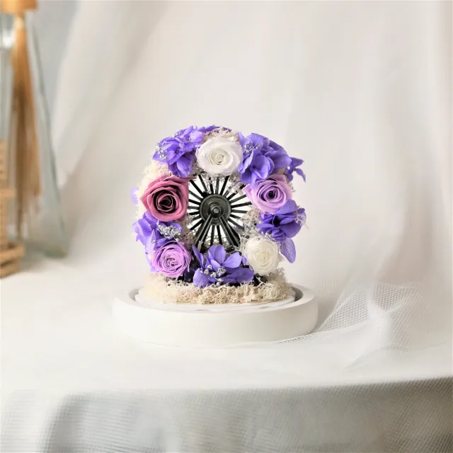 Flower Plus F2 紫小摩天輪 永生花 Momo購物網 好評推薦 23年1月
