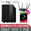 【搭希捷 4TB x2 送分享器】Synology 群暉科技 DS220+ 2Bay NAS 網路儲存伺服器