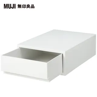 【MUJI 無印良品】PP盒/淺型/正反疊/白灰