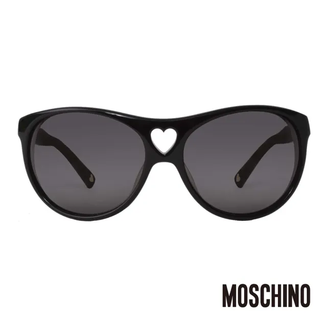 MOSCHINO】義大利時尚心型太陽眼鏡(黑-MO50001) - momo購物網- 好評