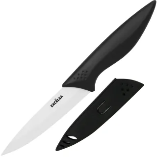 【EXCELSA】刀套+陶瓷蔬果刀(10cm)