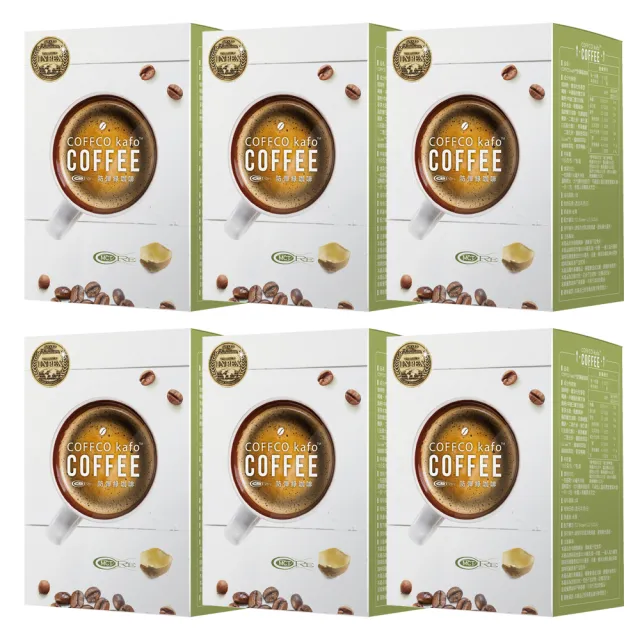【COFFCO】蘇逸洪推薦世界發明金獎防彈綠咖啡*6盒(7包/盒*6升級版)