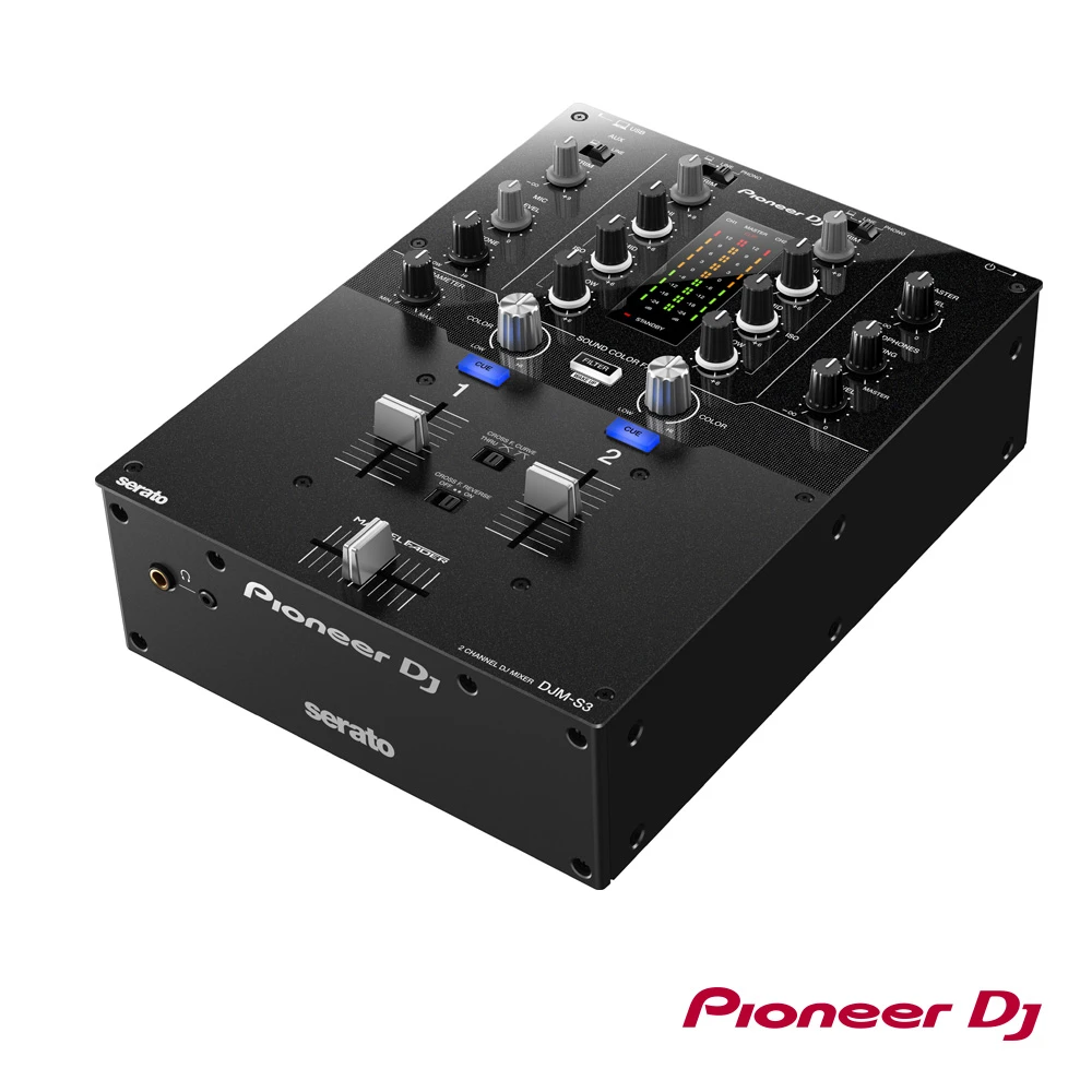 Pioneer DJ】DJM-S3 刷碟入門款雙軌混音器(原廠公司貨)-momo購物網