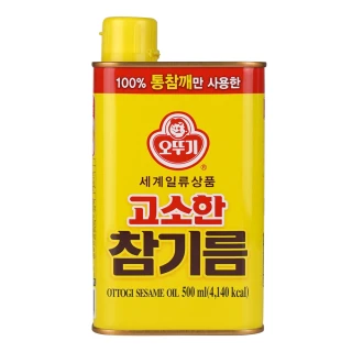 【韓國不倒翁OTTOGI】100%純芝麻油500ml(香油)