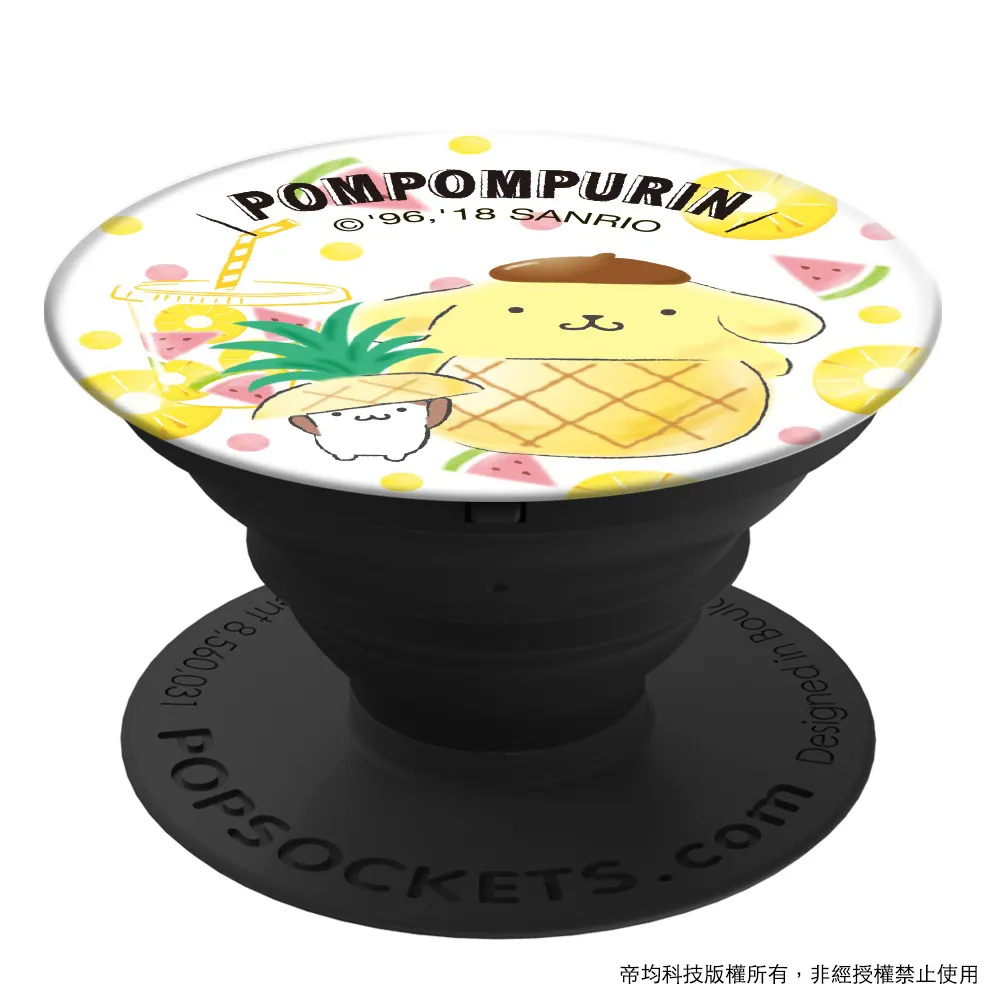 【PopSockets 泡泡騷】美國 No.1 時尚手機支架-布丁狗-仲夏布丁