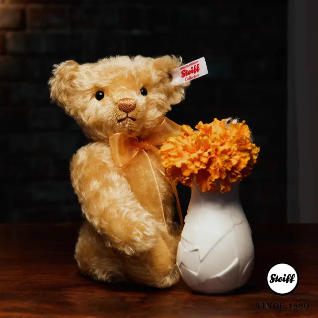 STEIFF】向日葵泰迪熊與花瓶Sunflower Teddy Bear(限量版) - momo購物