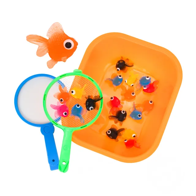 8ezgo 夜市撈金魚趣味遊戲組 附隻金魚 St031安全塑料 Momo購物網
