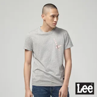 【Lee】胸前印花 男短袖T恤-灰(URBAN RIDERS 系列)