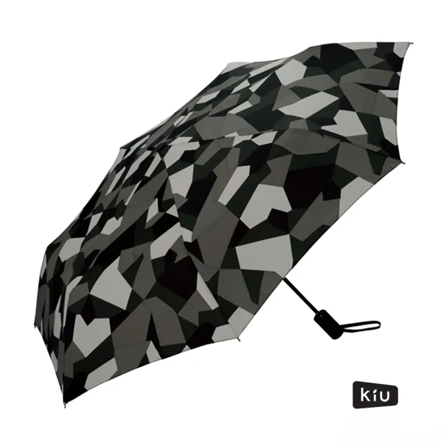 日本KIU】ASC UMBRELLA自動開合雨傘/抗UV陽傘(65103 抽象迷彩) - momo