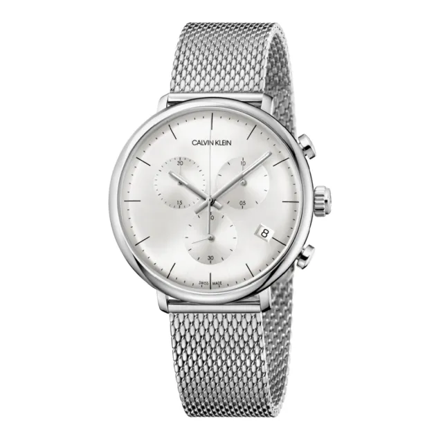 【Calvin Klein】CK巔峰系列米蘭帶計時腕錶43mm(K8M27126)
