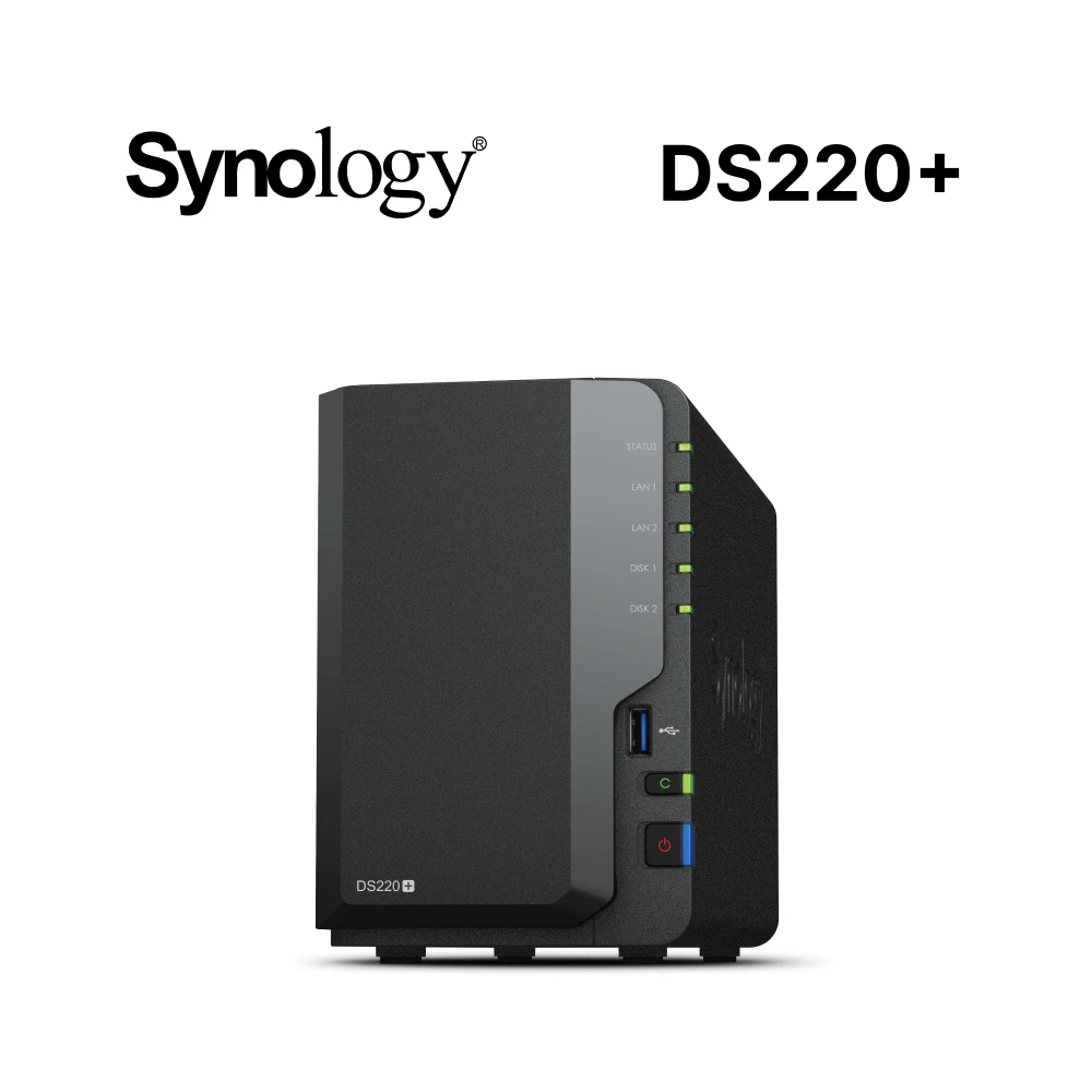 【Synology 群暉科技】DS220+ 2Bay NAS 網路儲存伺服器