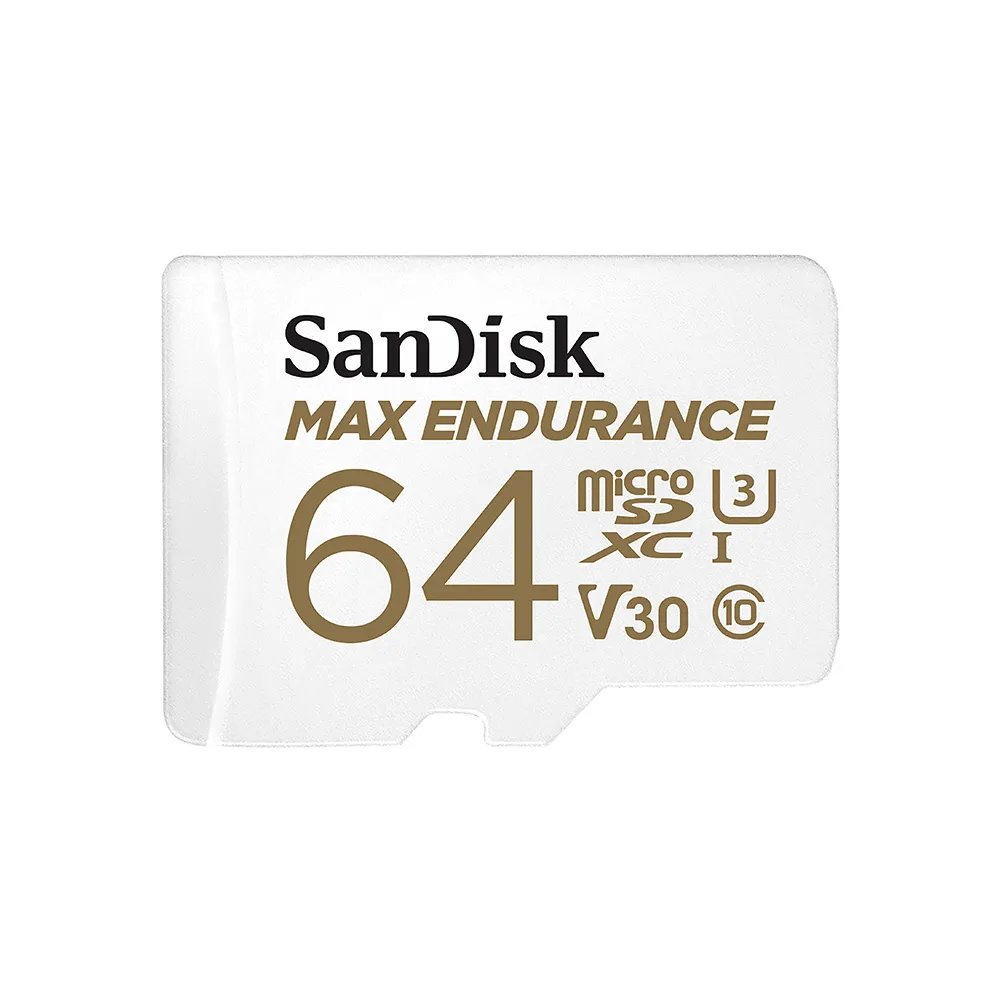 【SanDisk 晟碟】長效監控Max Endurance microSD 記憶卡 64GB(公司貨)