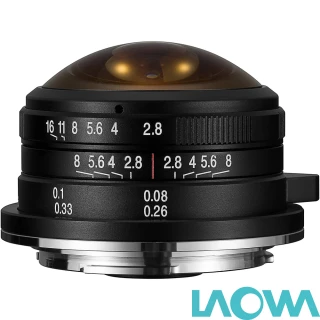 【LAOWA】老蛙 4mm F2.8 Fisheye 全周  圓周魚眼(公司貨 微單眼鏡頭 手動鏡頭)