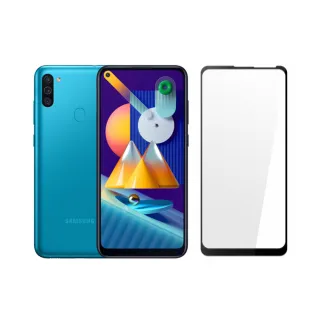 【MK馬克】Samsung M11 三星 滿版9H鋼化玻璃保護膜 保護貼 - 黑色