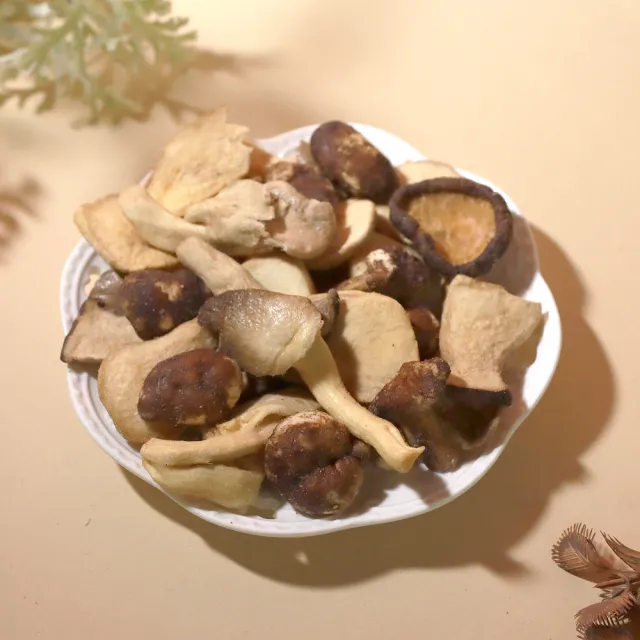 【菓青市集】綜合菇菇脆片 60gx1包(杏鮑菇、秀珍菇、香菇、蔬菜脆片、餅乾)