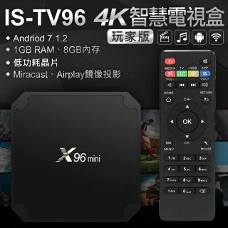 IS-TV96 玩家版 4K智慧電視盒(支援Netflix)
