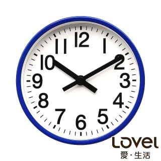 【LOVEL】16cm簡約數字靜音時鐘/桌鐘-經典藍(7361-BL)