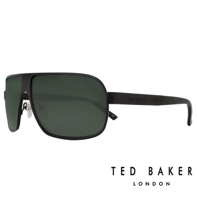 TED BAKER 英倫金屬個性質感飛行員太陽眼鏡(TB1241-001 黑)