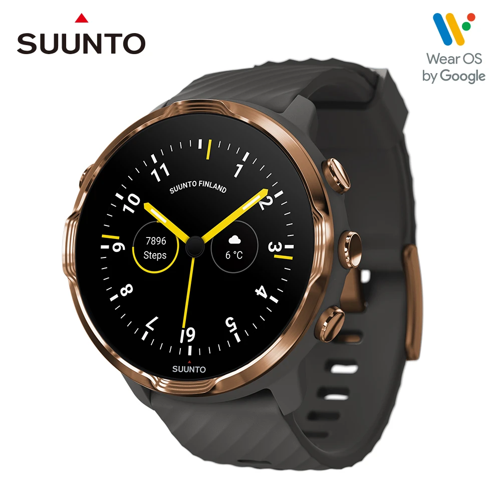 Suunto 7 結合豐富的戶外運動與智慧生活功能於一體的GPS腕錶(石墨灰 復古銅)