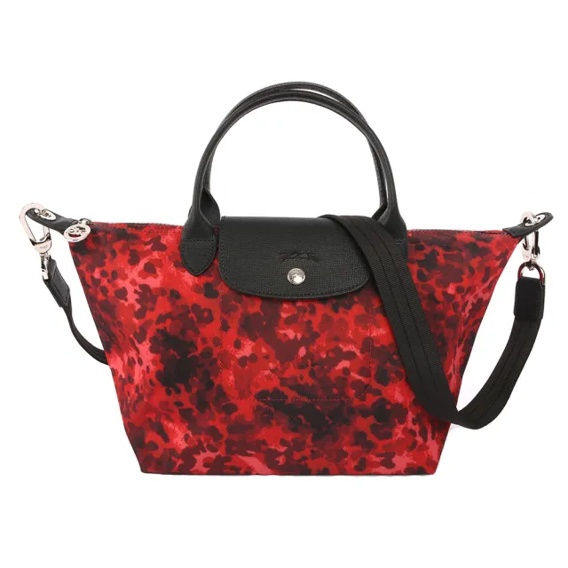 【LONGCHAMP】S號厚款迷彩尼龍二用包Le Pliage Neo(紅色)