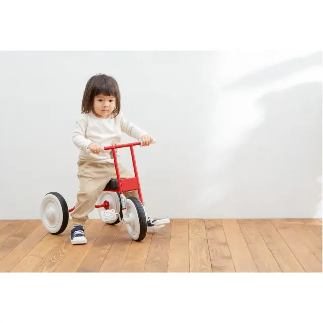 美品 無印良品 MUJI 三輪車 イエロー 黄色 子供 キッズ 乗り物 3輪車 