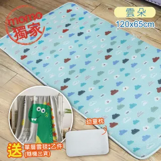 【舒福家居】3D幼童午睡墊床墊 透氣水洗 抗蹣菌(小號120X65cm)
