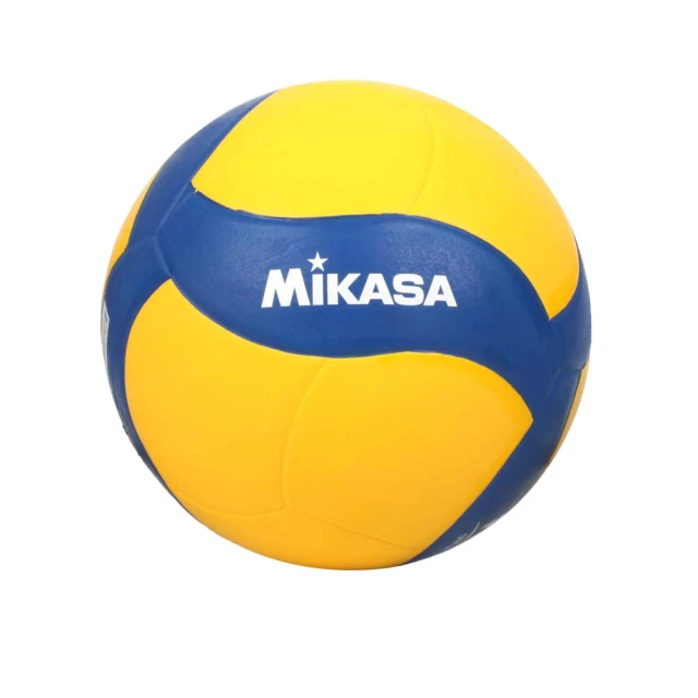 【MIKASA】螺旋形軟橡膠排球 #5-5號球 練習 FIVB指定球 黃藍(MKV020WS)