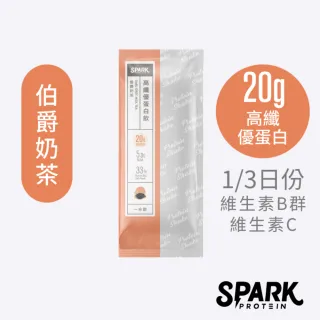 【Spark Protein】Spark Shake 高纖優蛋白飲 - 伯爵奶茶 乳清蛋白(10入無盒包裝)