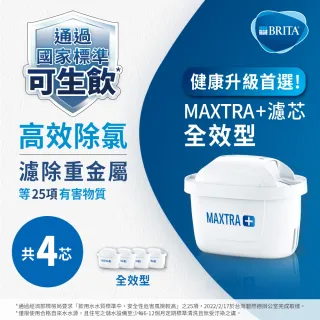 【BRITA】MAXTRA Plus全效型濾芯-4入