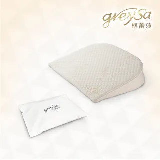 【GreySa 格蕾莎】母嬰專用仰角枕1入+仰角枕備用布套1入(防吐奶│防溢奶枕│孕婦托腹)