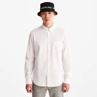【Timberland】男款白色牛津長袖襯衫(A2ES5A94)