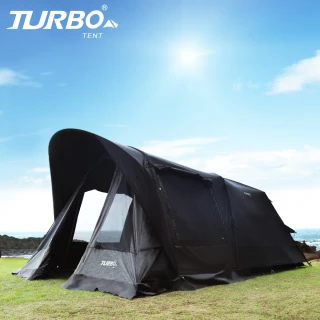 【Turbo Tent】Tourist270 忍者黑 一房一廳六人帳篷(全遮光 類黑膠)