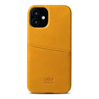 【Alto】iPhone 12 mini 5.4吋-插卡式皮革手機殼 Metro 焦糖棕(輕薄細緻)