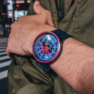 【SWATCH】BIG BOLD光譜系列手錶 BLUE TASTE 亮彩藍(47mm)