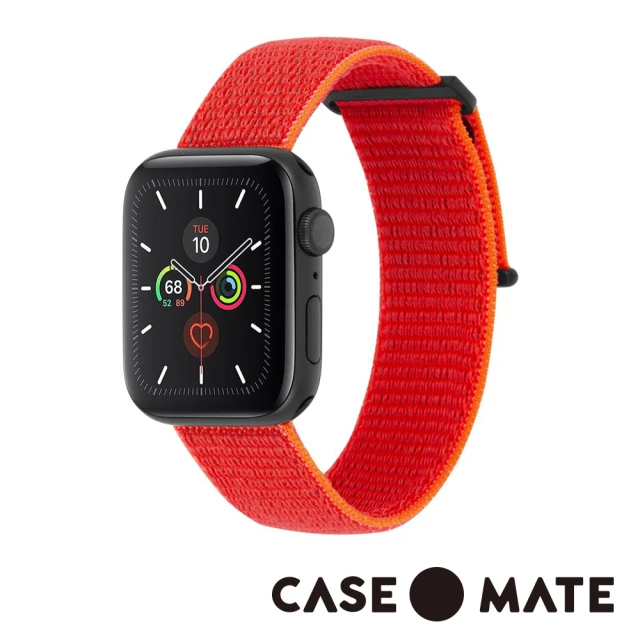 CASE-MATE Apple Watch 42-44mm(尼龍運動型舒適錶帶 - 霓虹橘)