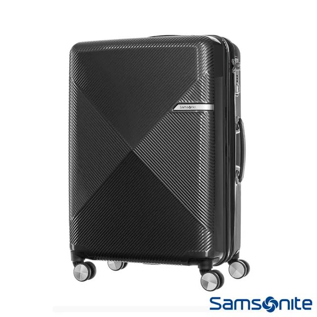 【Samsonite 新秀麗】28吋 Volant幾何線條PC可擴充飛機輪行李箱 多色可選(DY9)