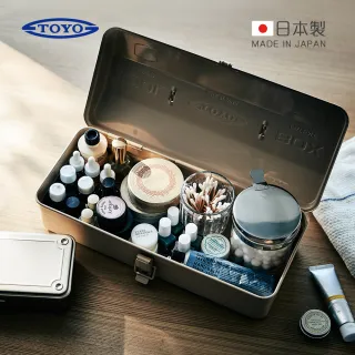 【日本TOYO】Y-350 日製山型提把式鋼製單層工具箱(36公分/收納箱/手提箱)