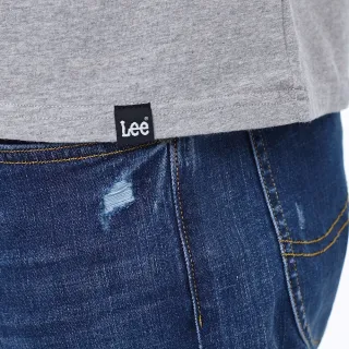 【Lee】經典小Logo 男短袖POLO衫-極簡灰