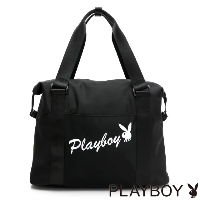 【PLAYBOY】旅行包 率性元素系列(黑色)