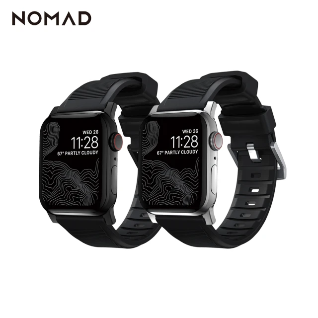 NOMAD Apple Watch 45/44/42mm 專用高性能橡膠質感錶帶(機能防潑水/耐高溫耐油性)