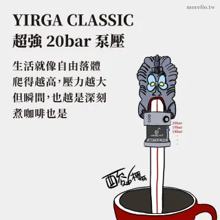 【Osner韓國歐紳】YIRGA 半自動義式咖啡機+膠囊專用咖啡機把手組合(適用Nespresso膠囊)