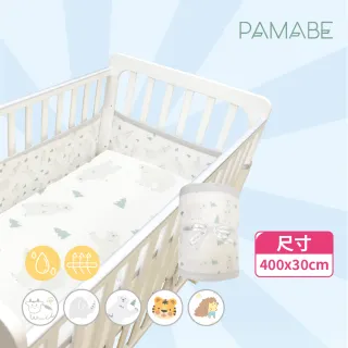 【PAMABE】透氣床圍防護墊(新生兒護欄/嬰兒床圍防護墊/防撞/防手腳叉出受傷)