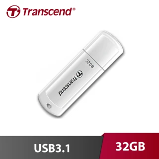 【Transcend 創見】JetFlash 730 32G  USB3.1隨身碟 白(TS32GJF730)