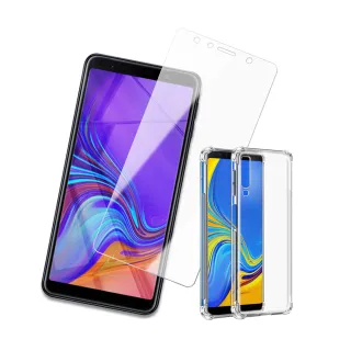 三星A7 2018 透明玻璃鋼化膜手機保護貼(A7 2018 保護貼 A7 2018鋼化膜)